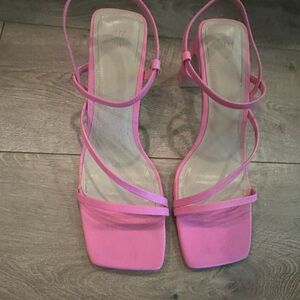 H&M Vibrant Pink Strappy Heels
